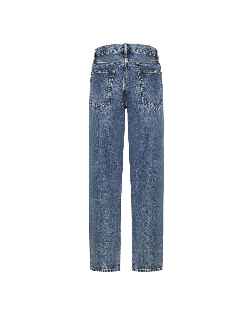FRAME Blue Straight Fit Jeans