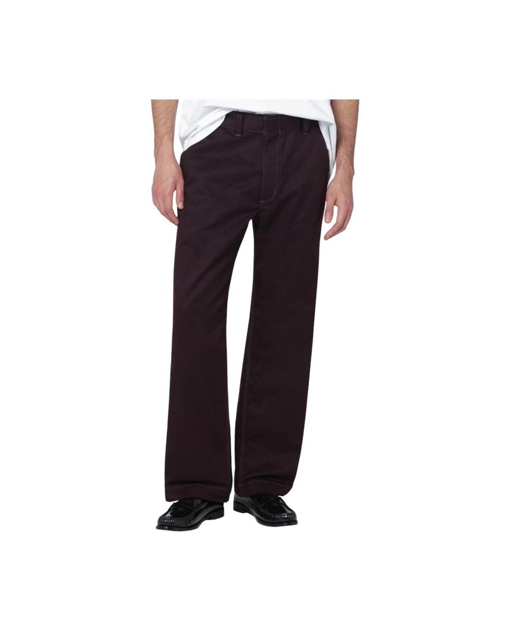 Needles Broeken ,Rood ,Polyester Wide Leg Track Pants in het Blue voor heren