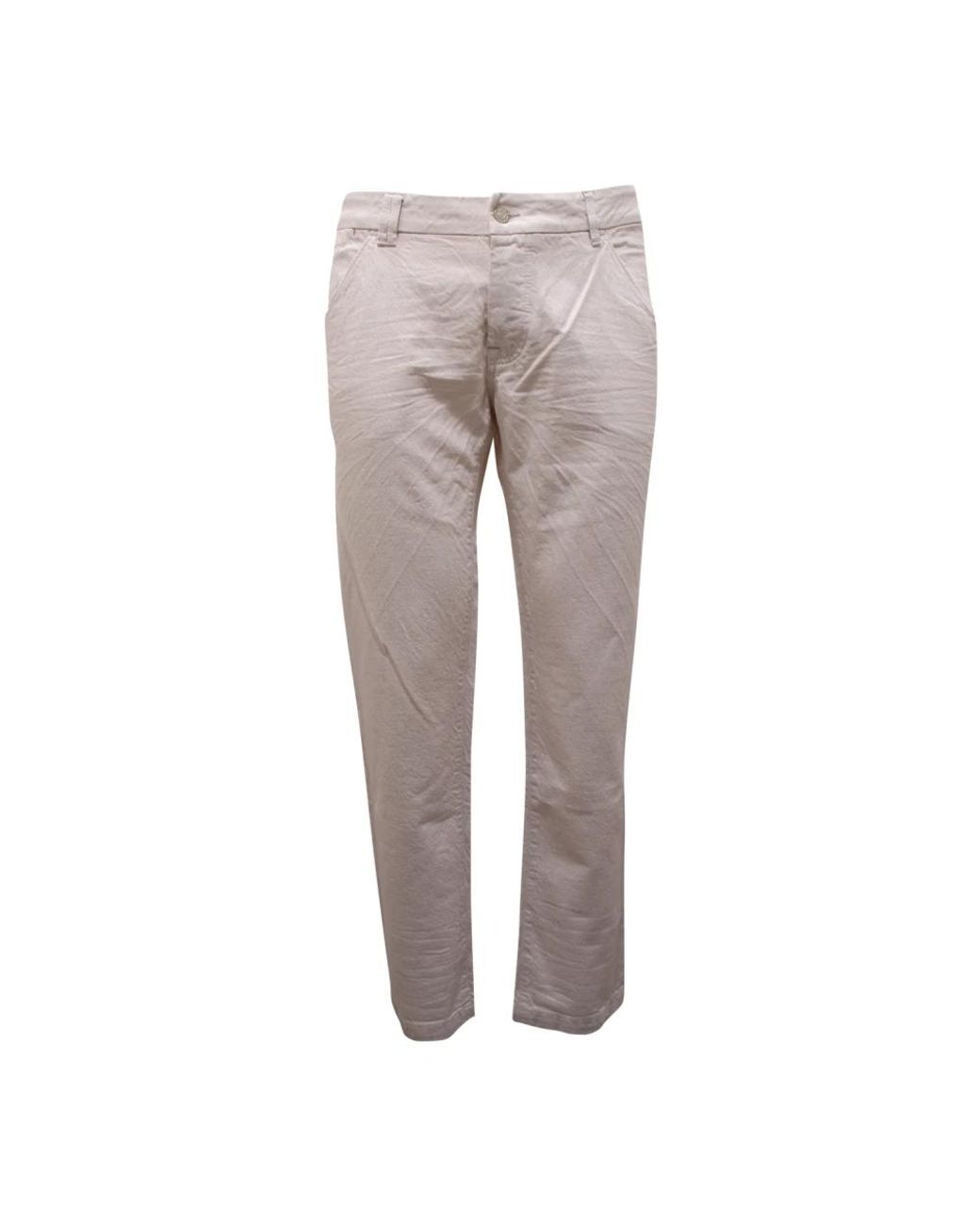 CYCLE Gray Straight Trousers for men