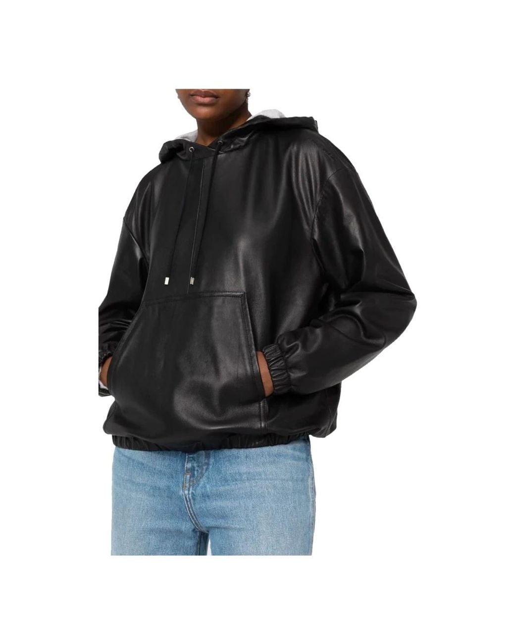Saint Laurent Black Leather Jackets