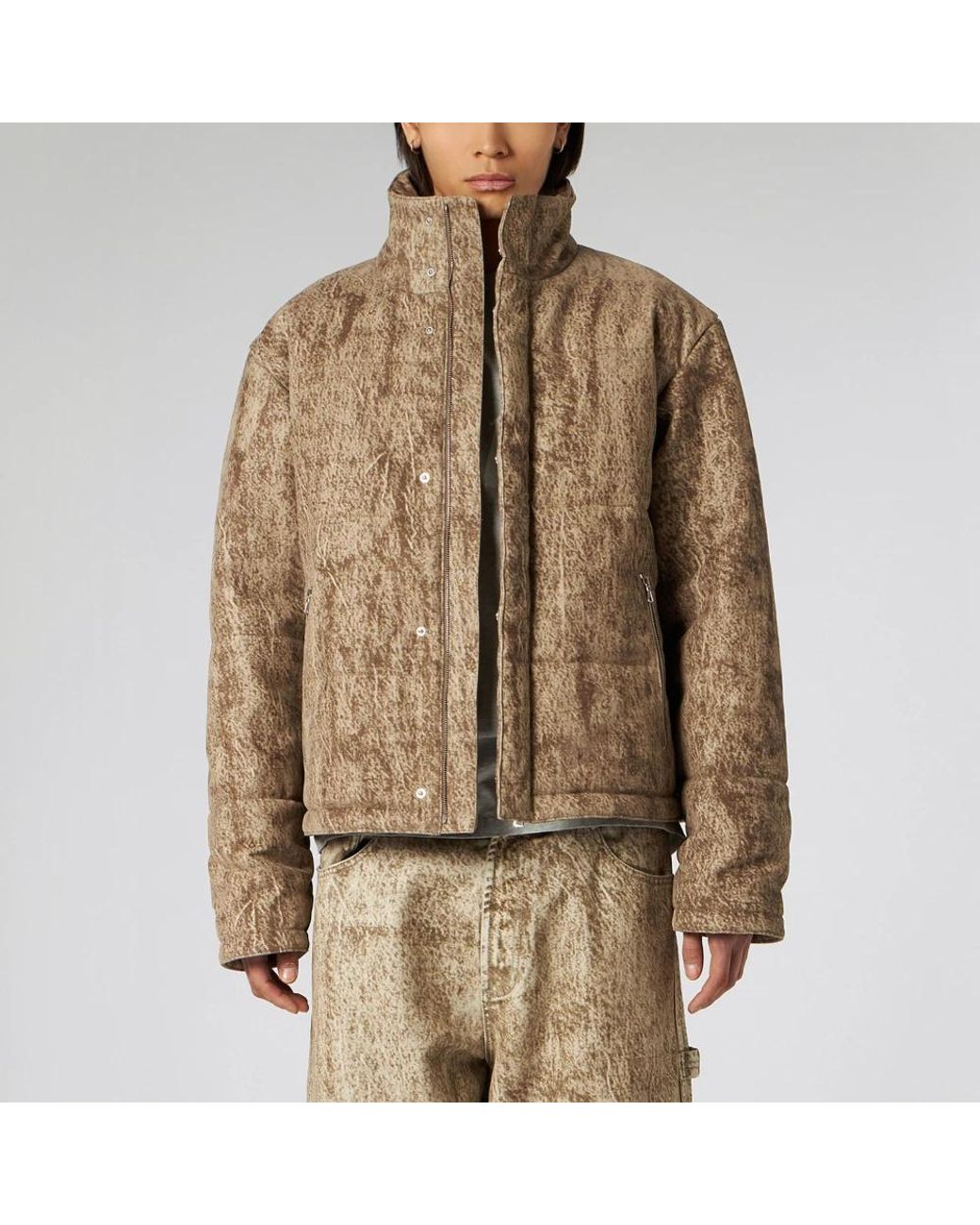 1989 STUDIO Brown Winter Jackets for men