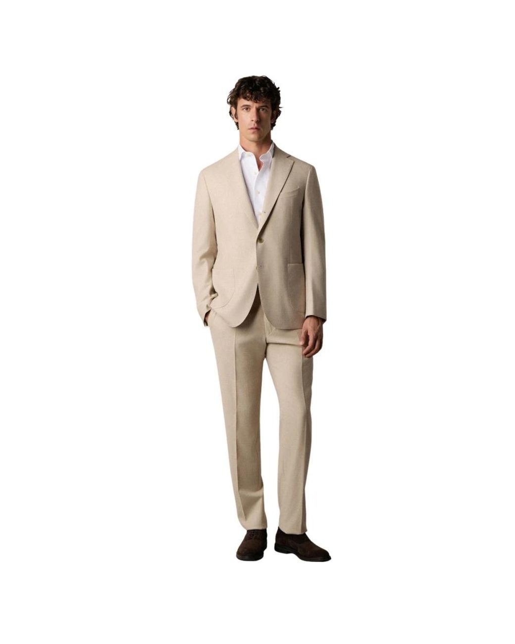 Brooks Brothers Natural Single Breasted Suits for men
