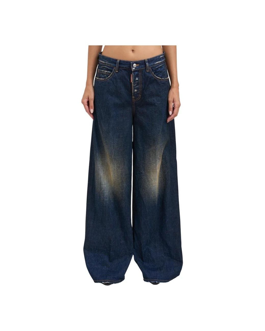 DSquared² Blue Wide Jeans