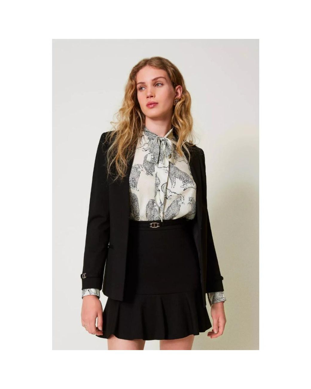 Twinset Black Short Skirts