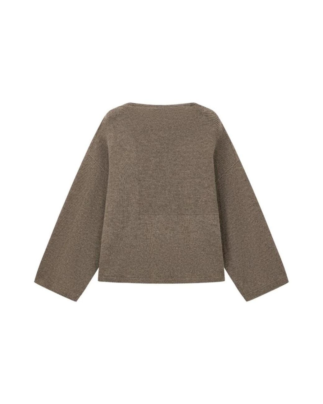 Emporio Armani Brown Round-Neck Knitwear