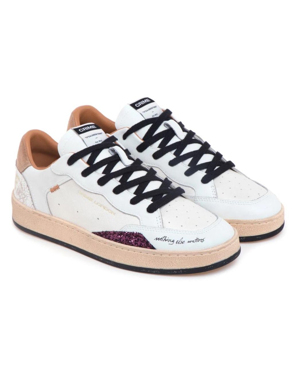 Crime London White Sneakers
