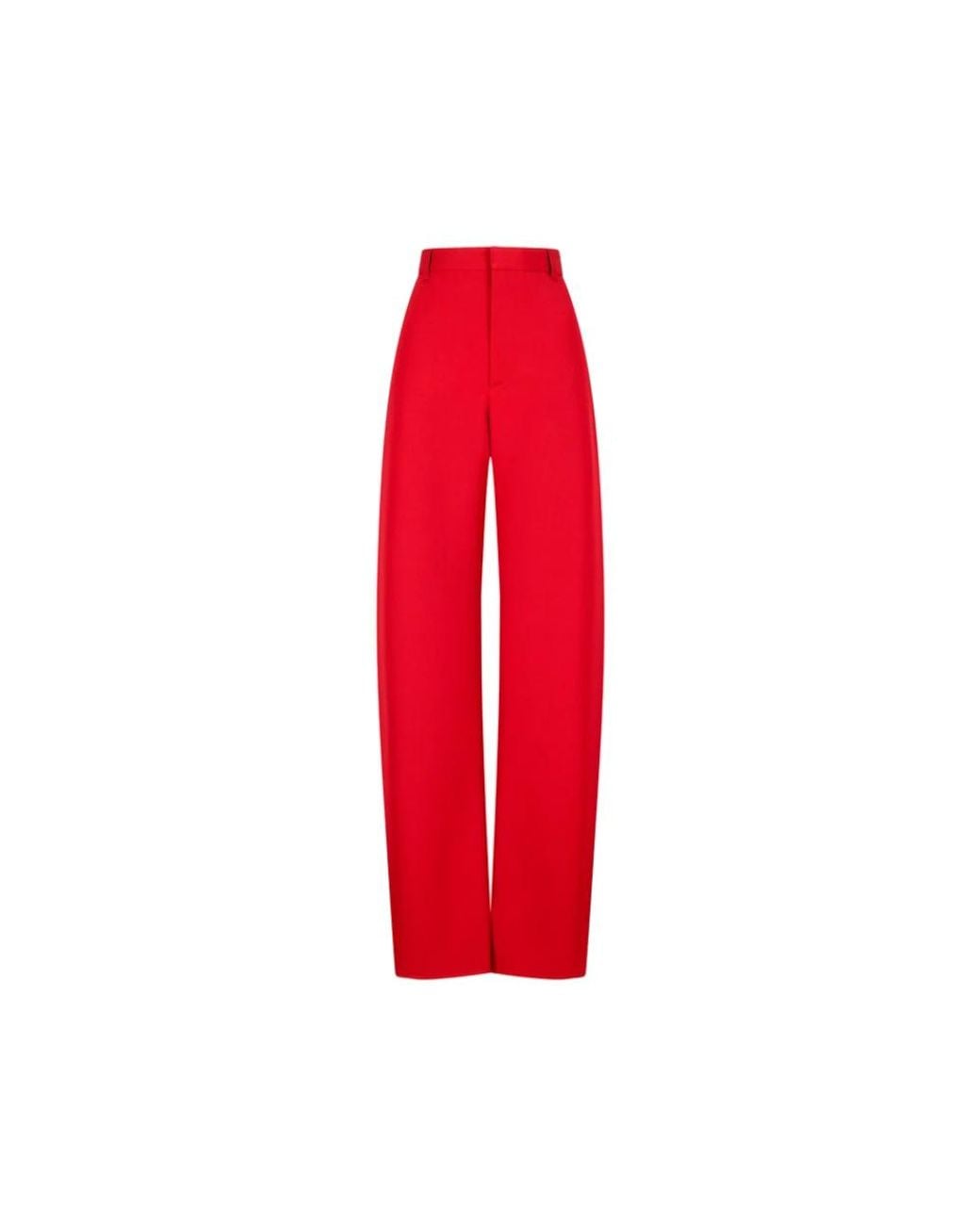 Bottega Veneta Red Straight Trousers
