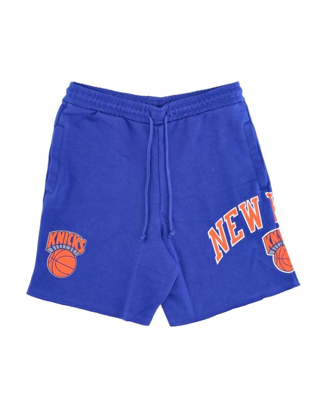 Mitchell & Ness Korte Broeken ,Blauw ,Katoen Nba Game Day French Terry Shorts in het Blue voor heren