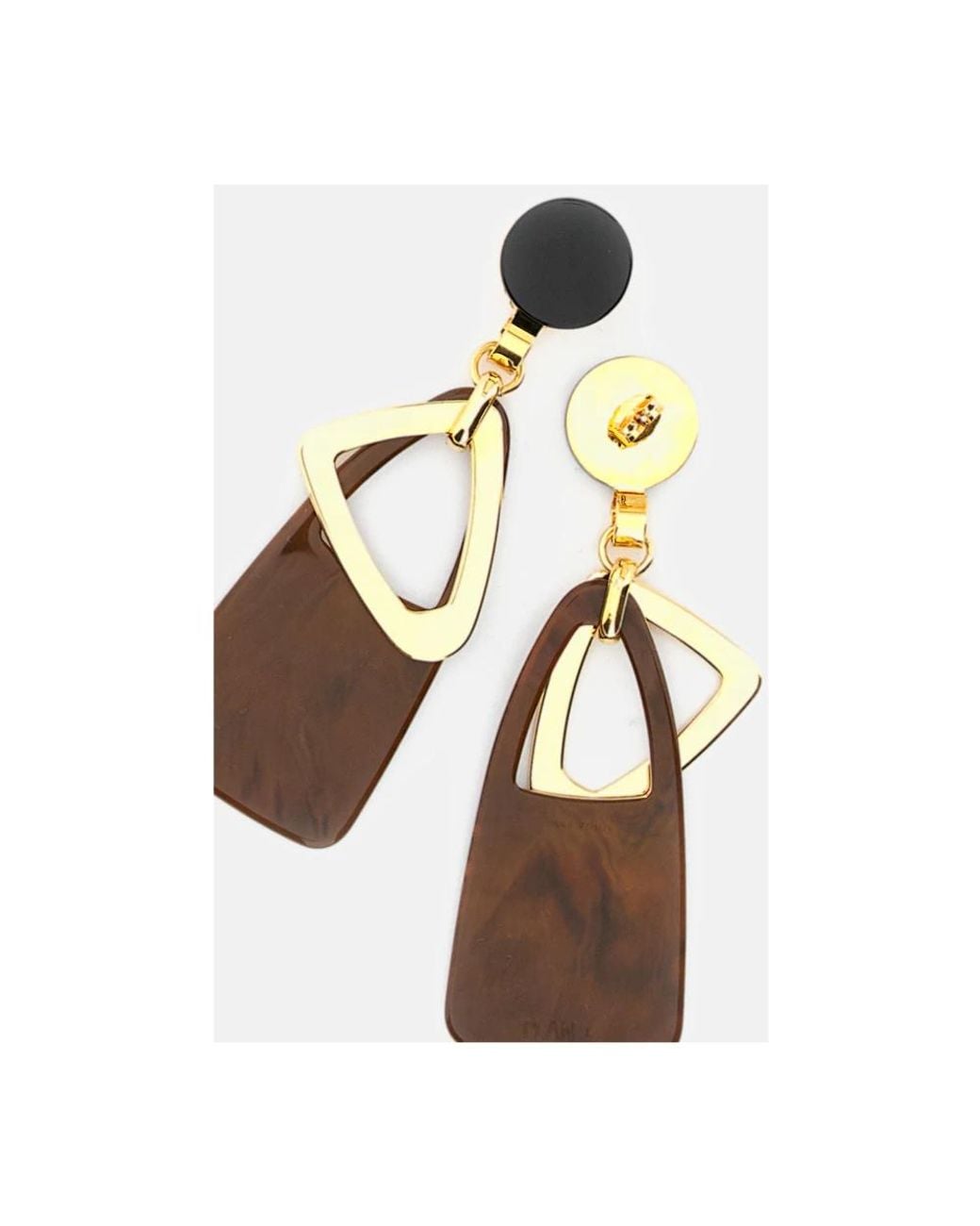 Earrings Plan C de color Brown