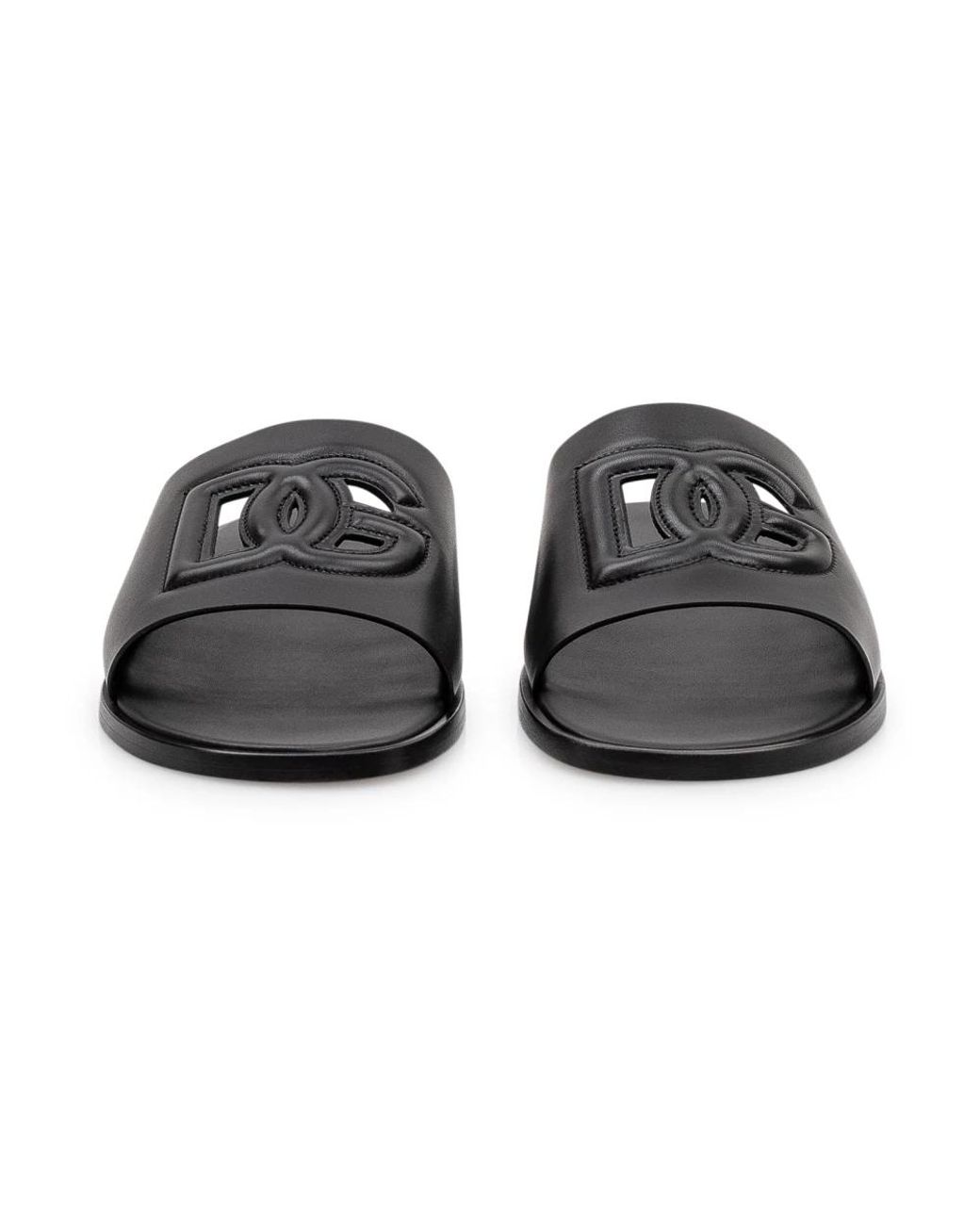 Dolce & Gabbana Black Sliders for men
