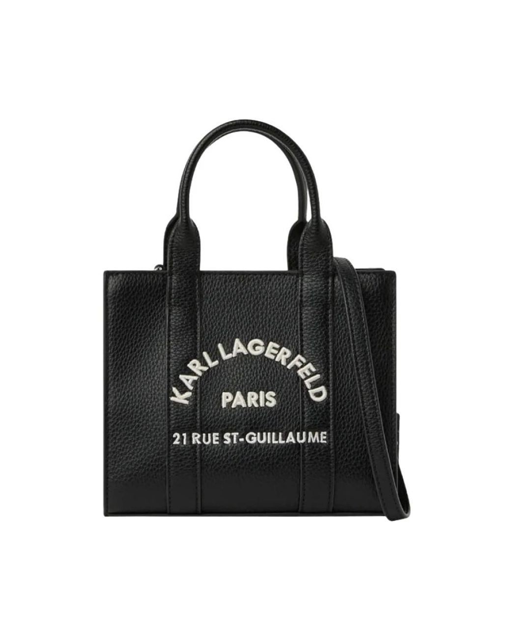 Karl Lagerfeld Black Shopping Bags