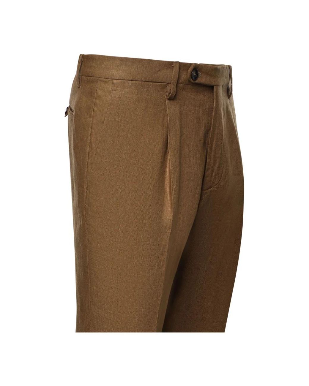 Michael Coal Brown Suit Trousers for men