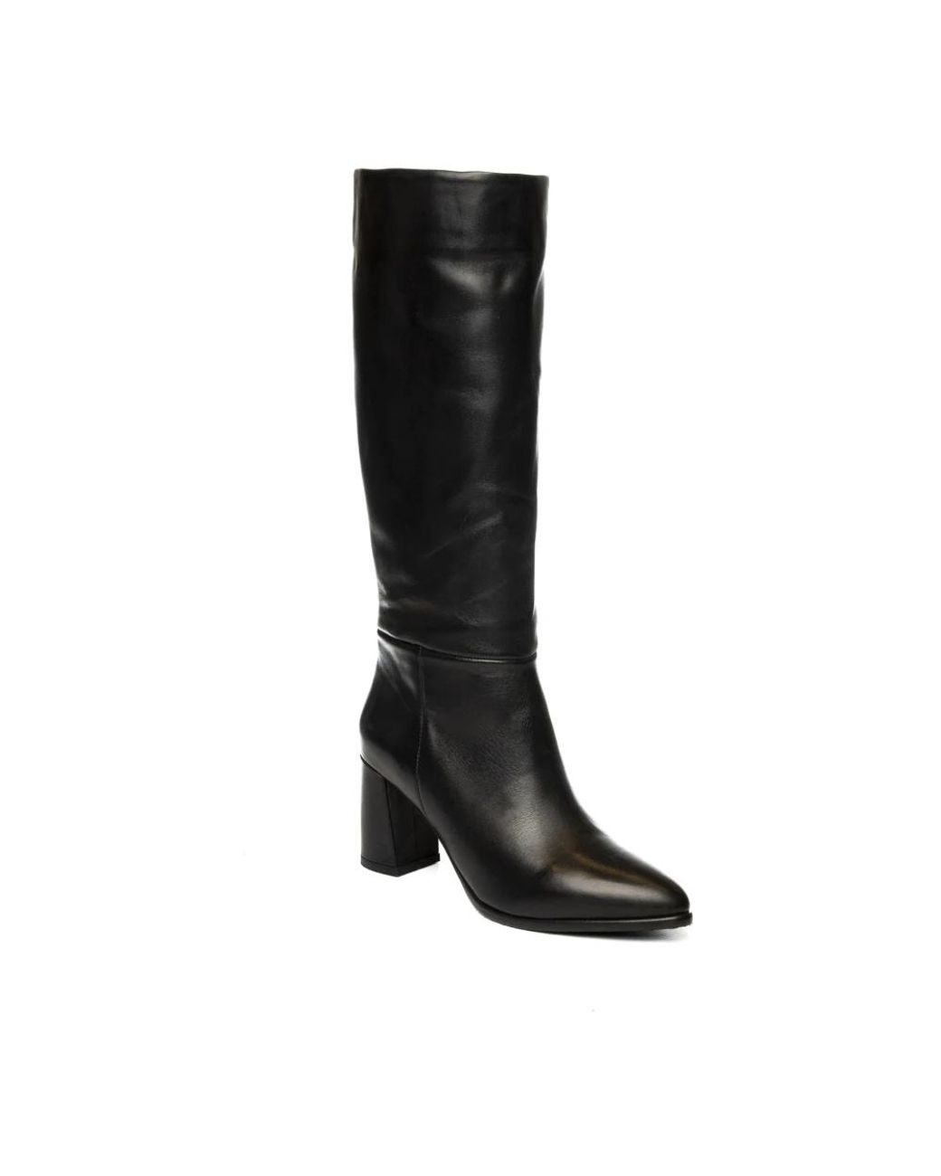Albano Black Heeled Boots