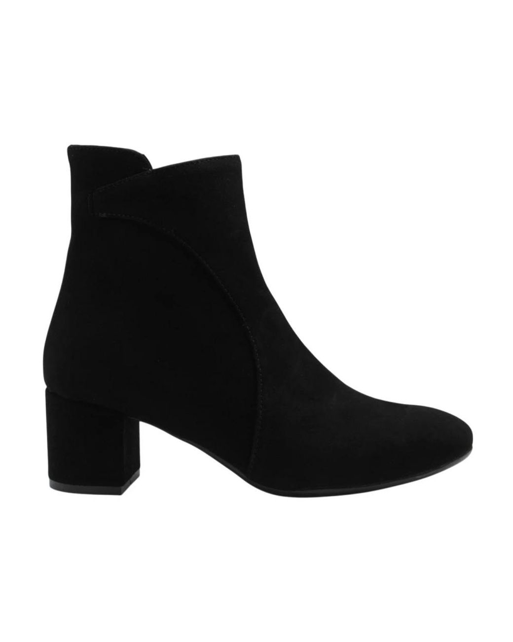 DONNA LEI Black Heeled Boots