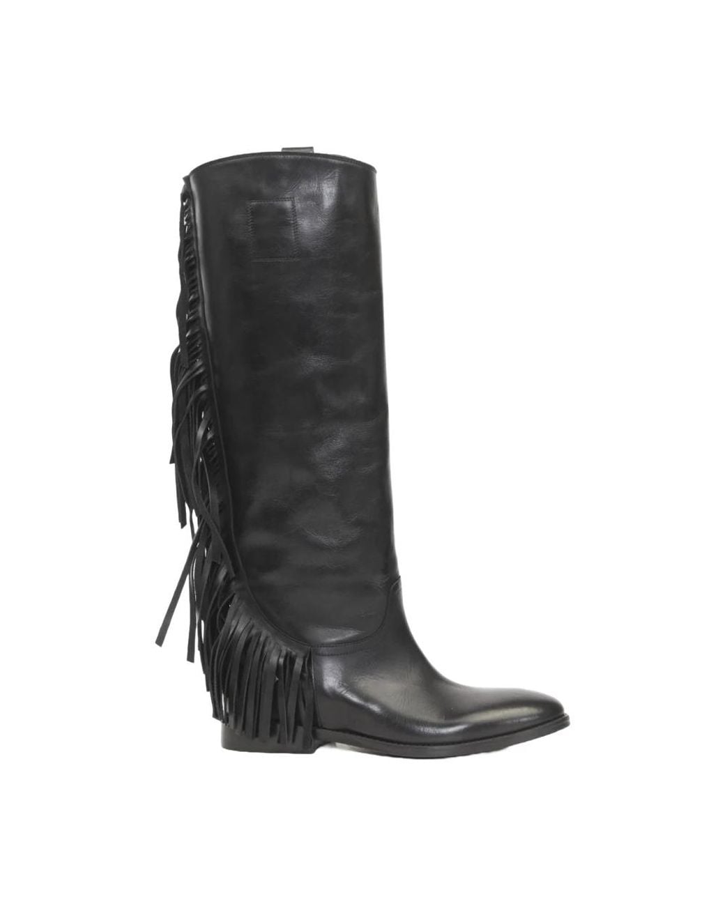 Strategia Black Cowboy & Biker Boots