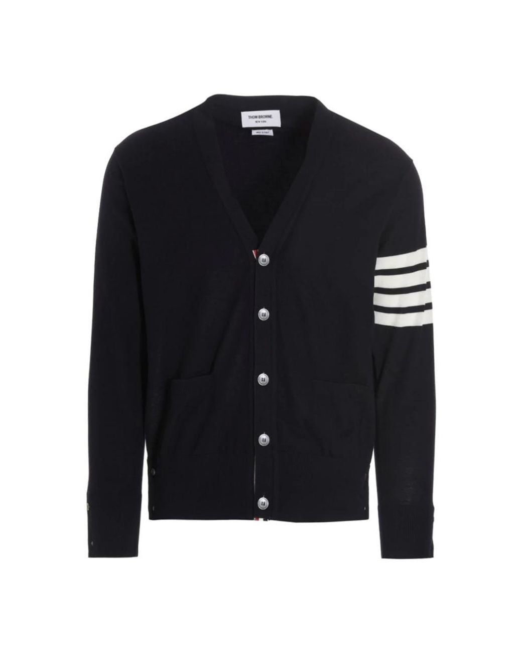 Thom Browne Klassiek V-Hals Vest in het Blue voor heren