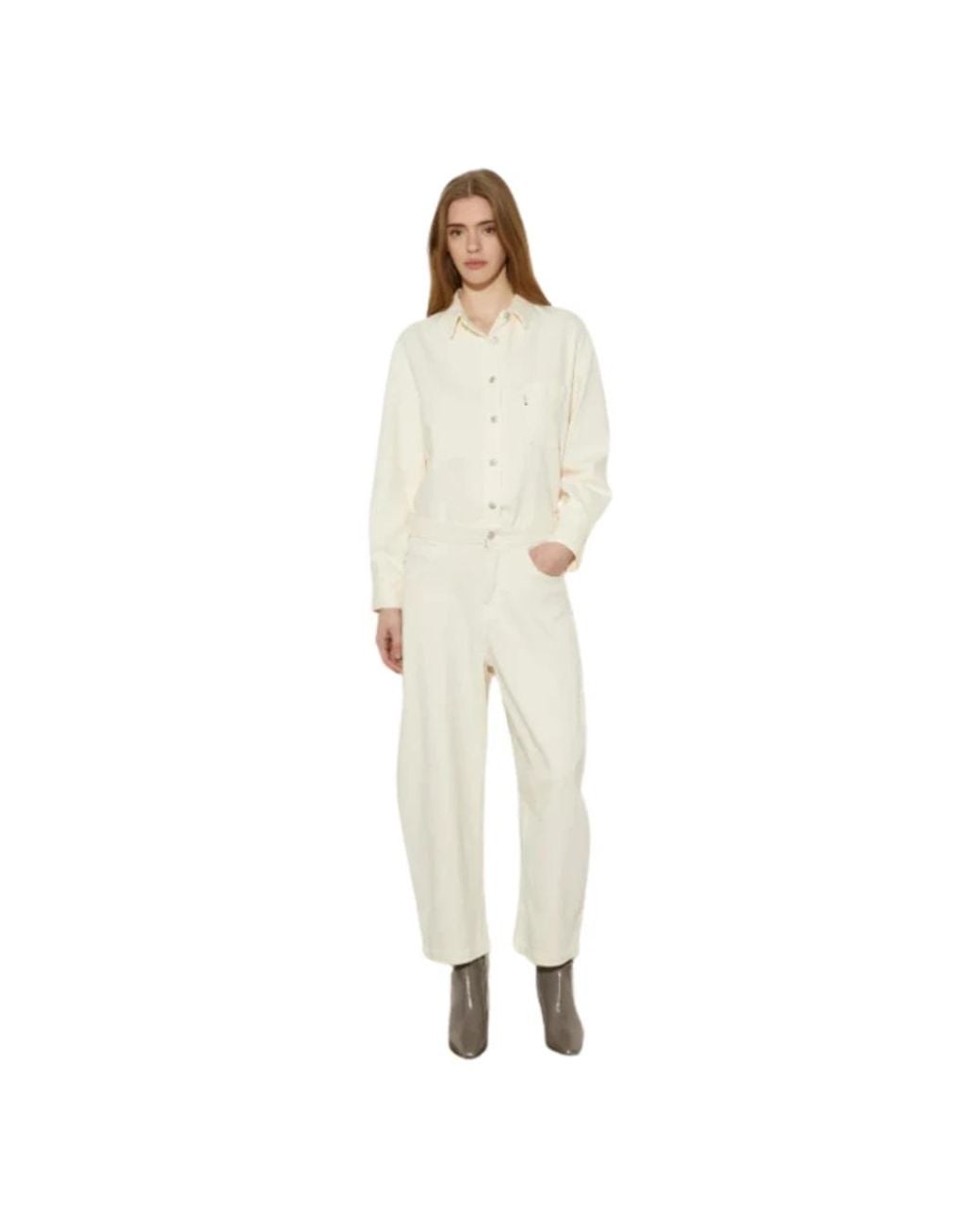 People White Wide Jeans