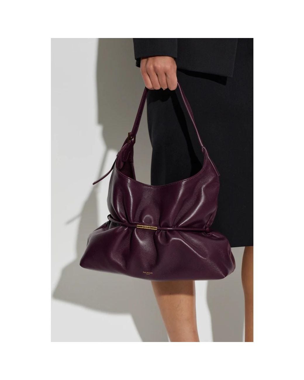 Balmain Purple Shoulder Bags