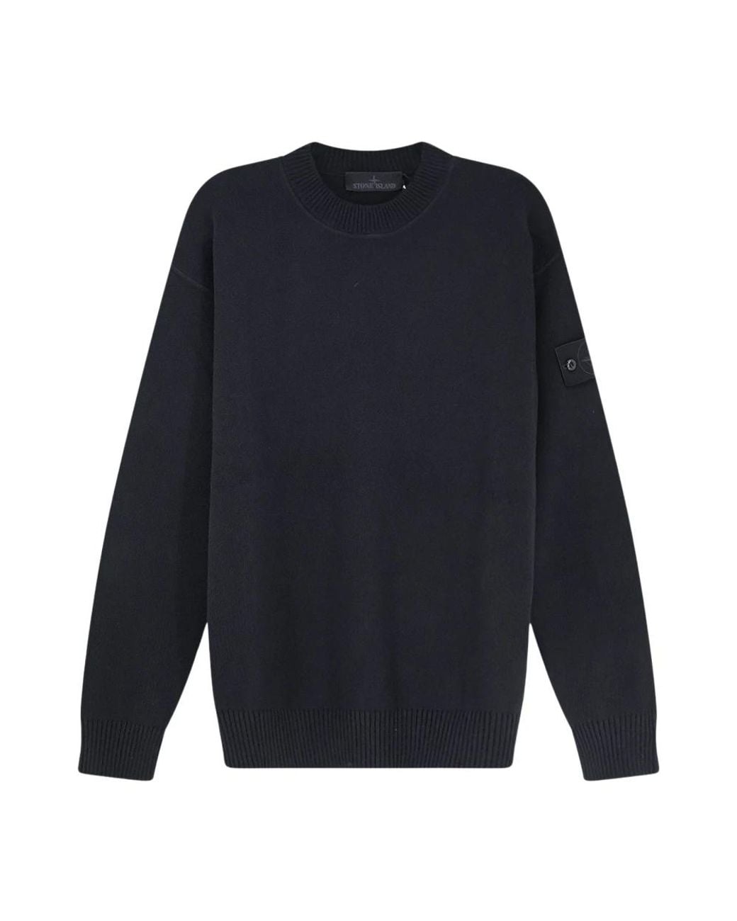 Stone Island Blue Round-Neck Knitwear for men
