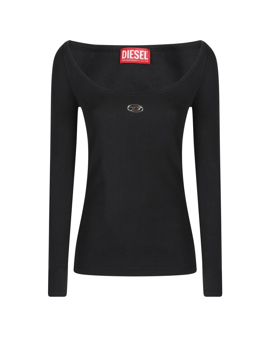 DIESEL Black Long Sleeve Tops