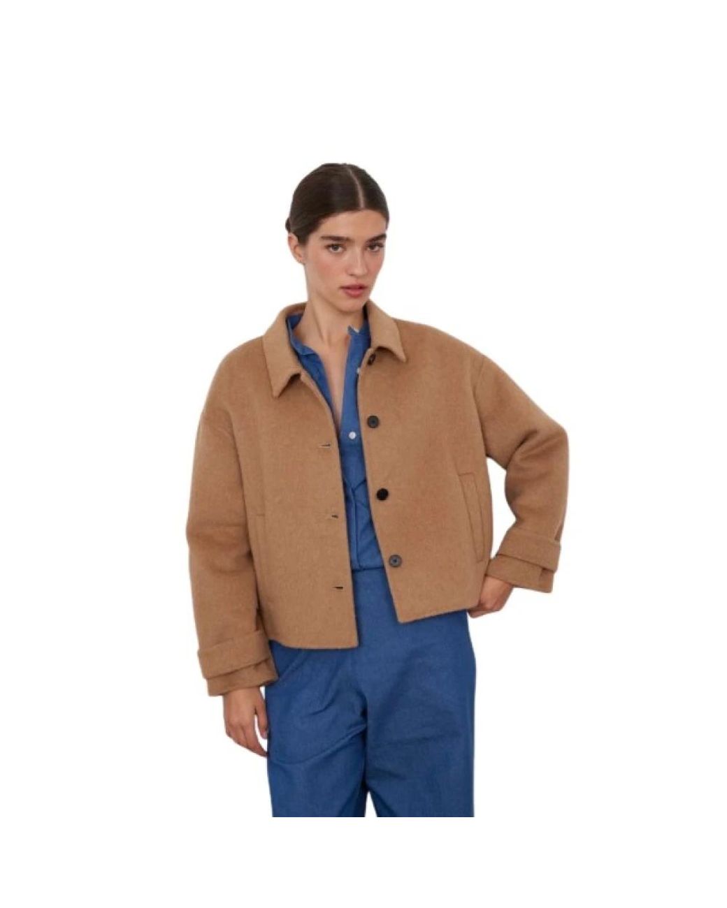 Bad Habits Jassen ,Bruin ,Leer Vest Honkey in het Blue