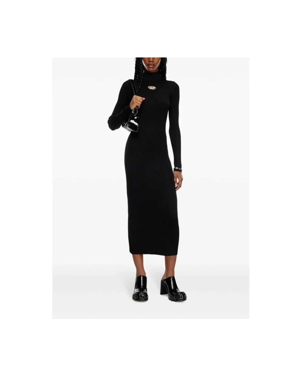 DIESEL Black Knitted Dresses