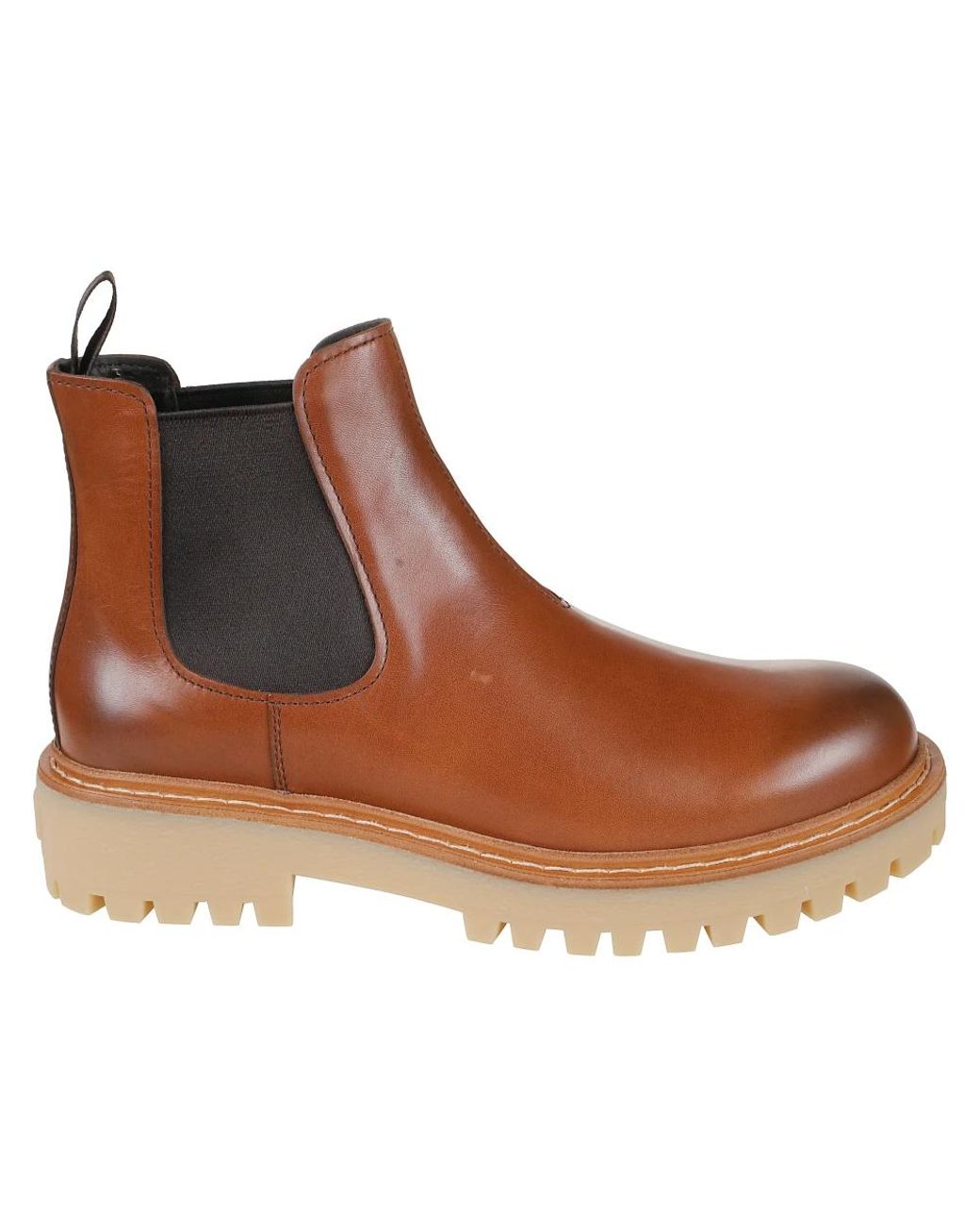 Prada Brown Chelsea Boots for men