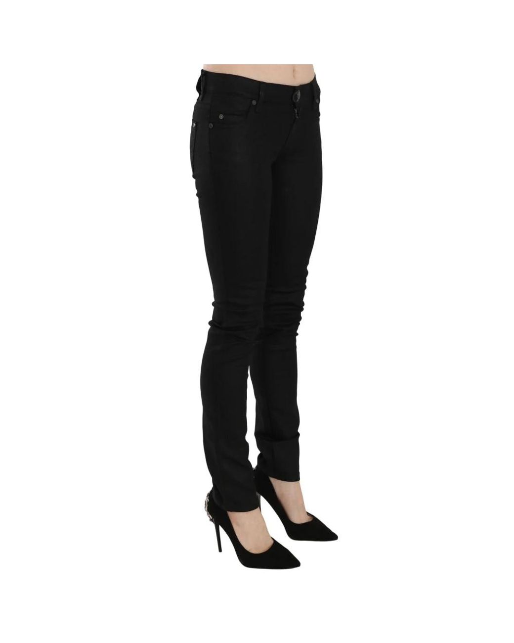 Plein Sud Black Skinny Jeans