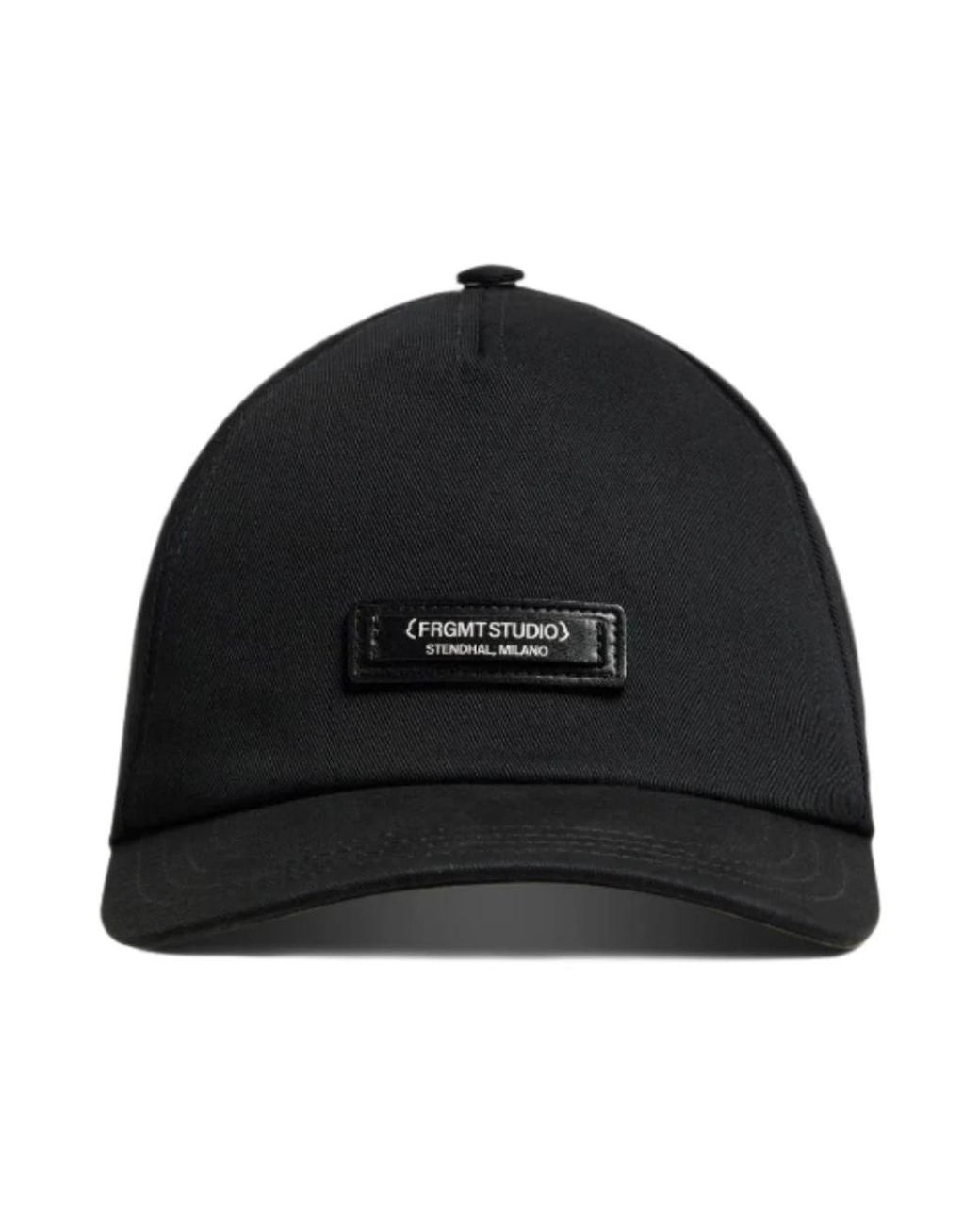 Moncler Accessoires ,Grijs ,Katoen Gabardine Baseball Cap in het Black