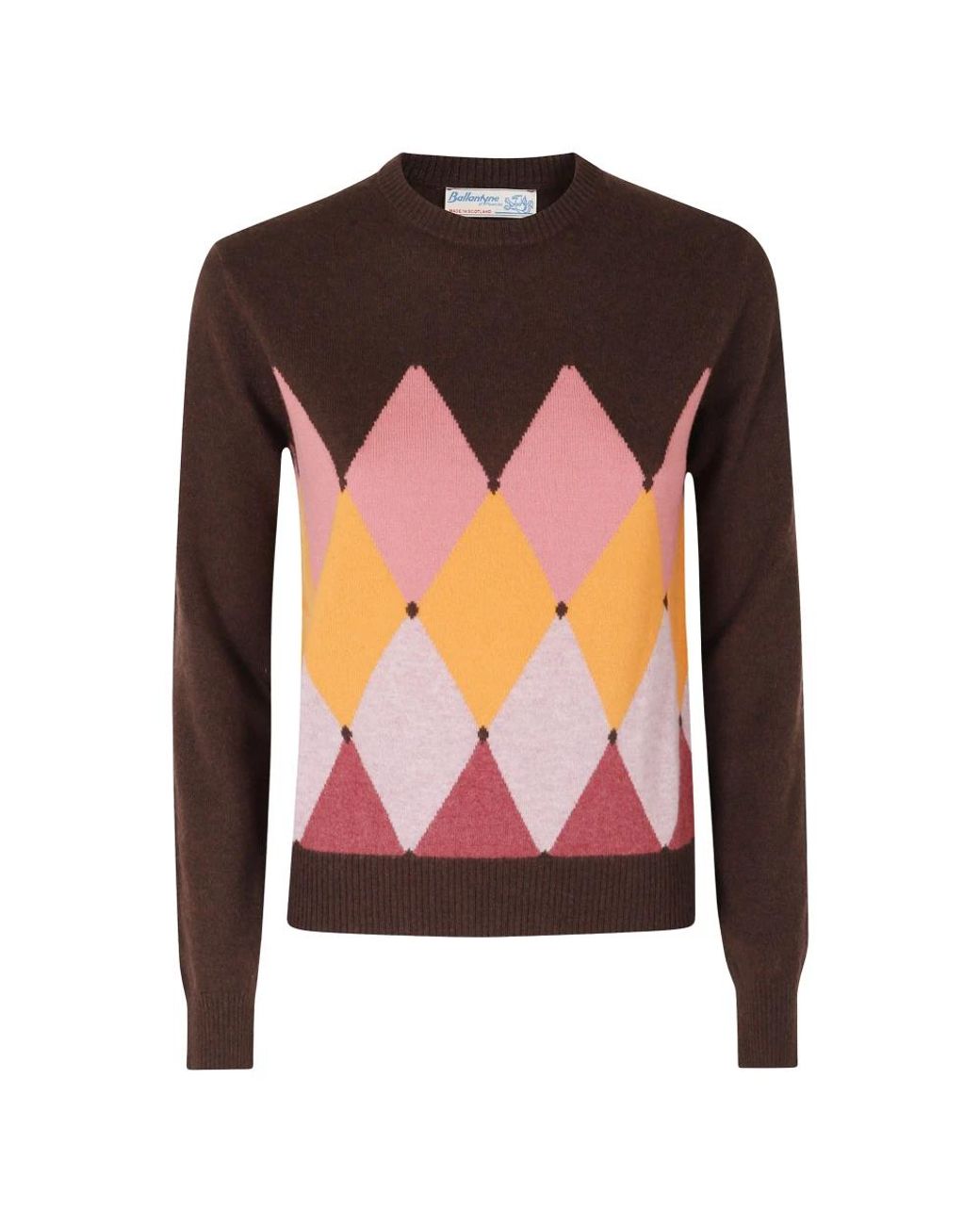 Ballantyne Brown Round-Neck Knitwear
