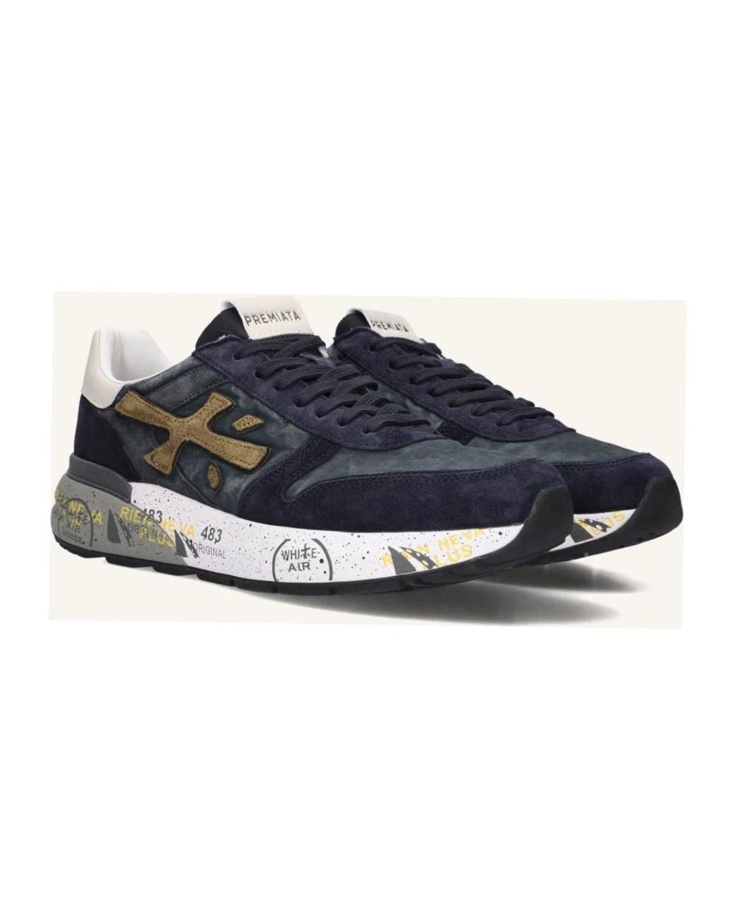 Premiata Blue Sneakers for men