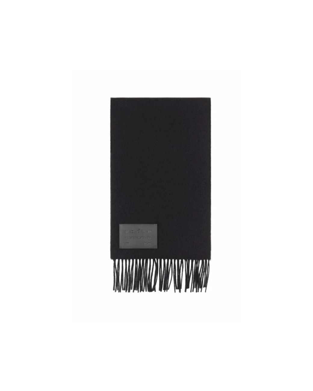 Hogan Accessoires ,Zwart ,Wol Ksuf 2513520Xqeb Wollen Sjaal Met Franjes in het Black voor heren
