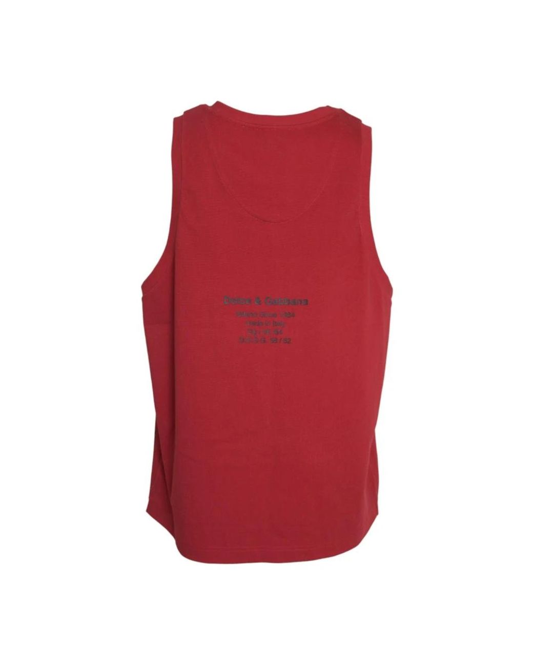 Dolce & Gabbana Red Sleeveless Tops for men