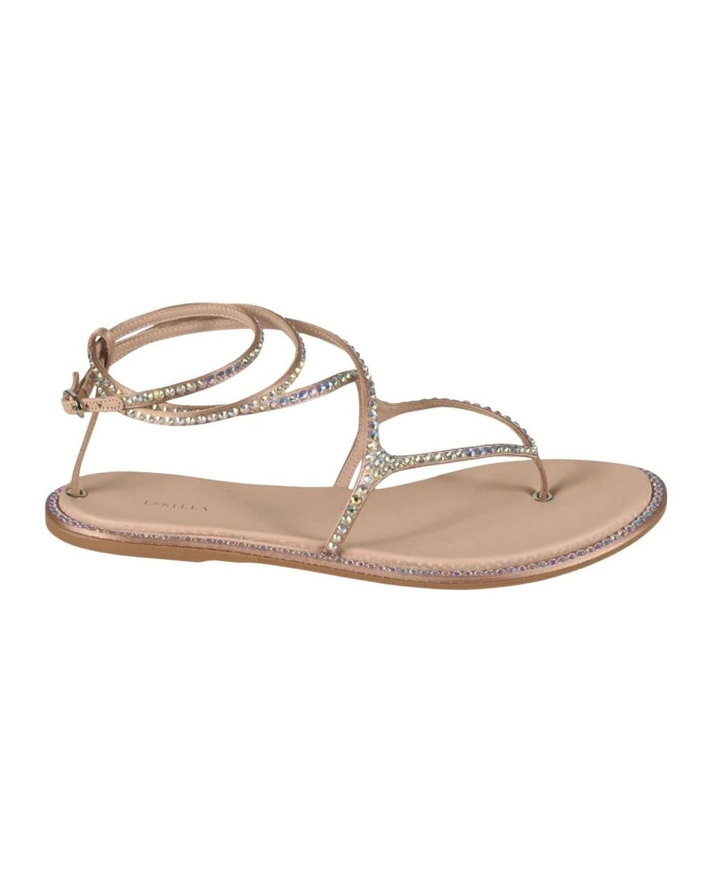 Le Silla Natural Flat Sandals