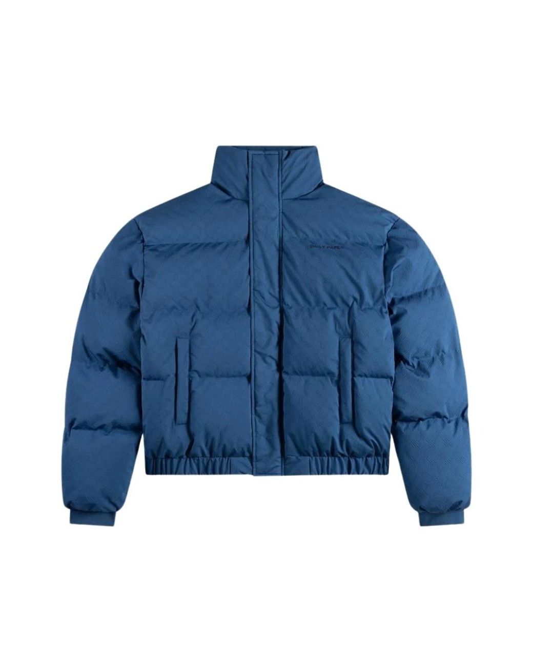 Daily Paper Jassen ,Blauw ,Leer Renako Monogram Puffer Jacket in het Blue voor heren