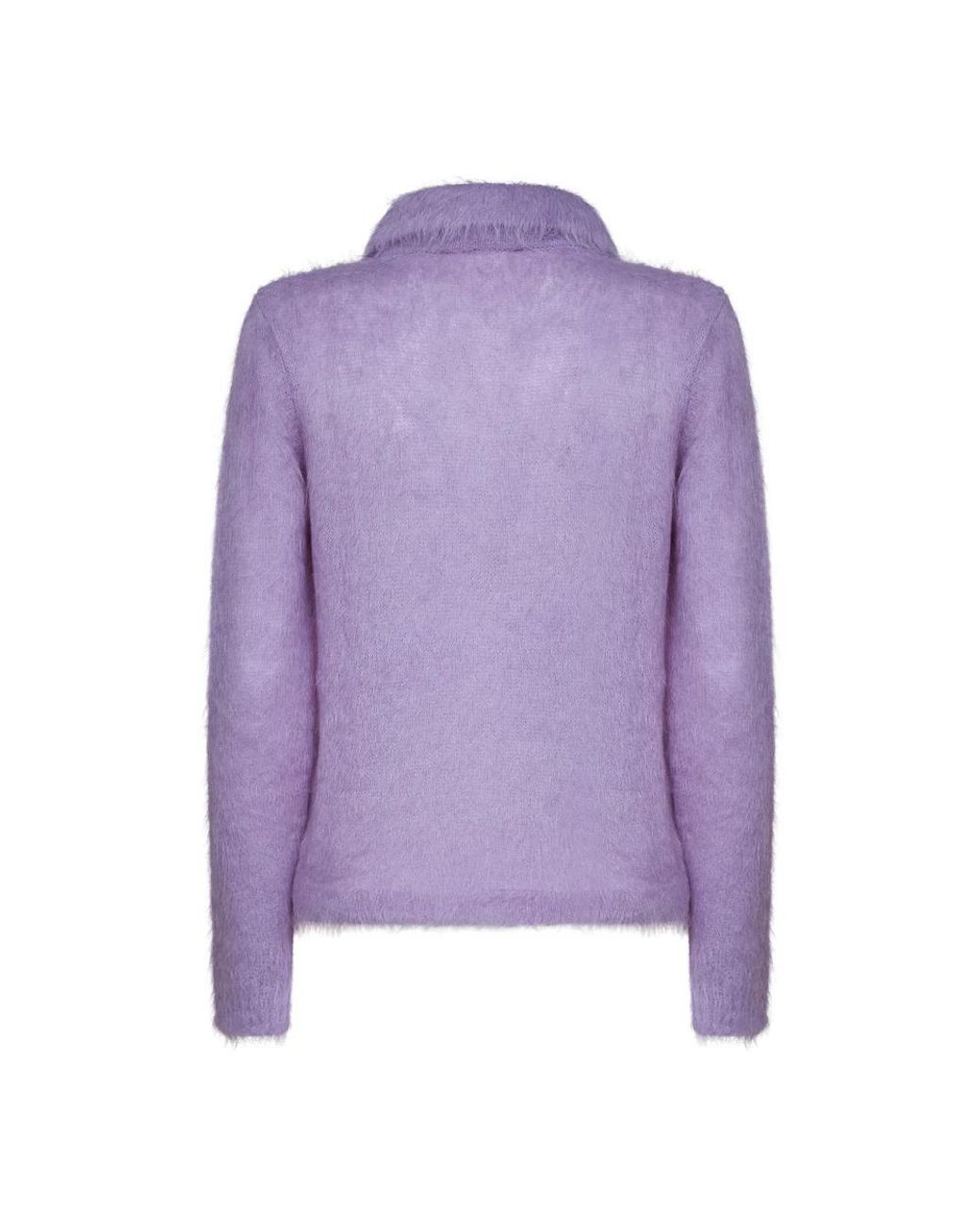 Chloé Purple Polo-Shirt Mit Gebürstetem Finish