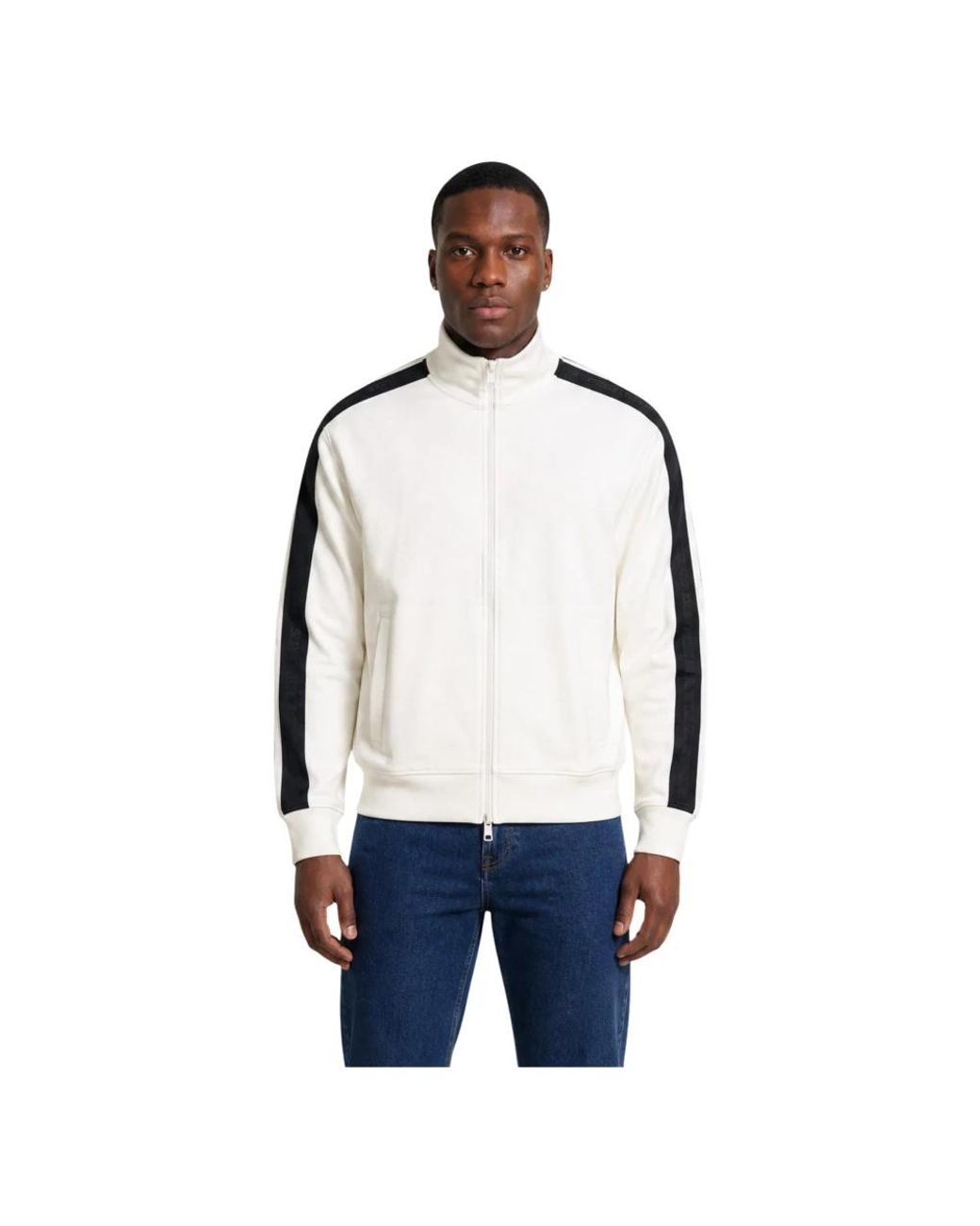 ARMANI EXCHANGE White Zip-Throughs for men