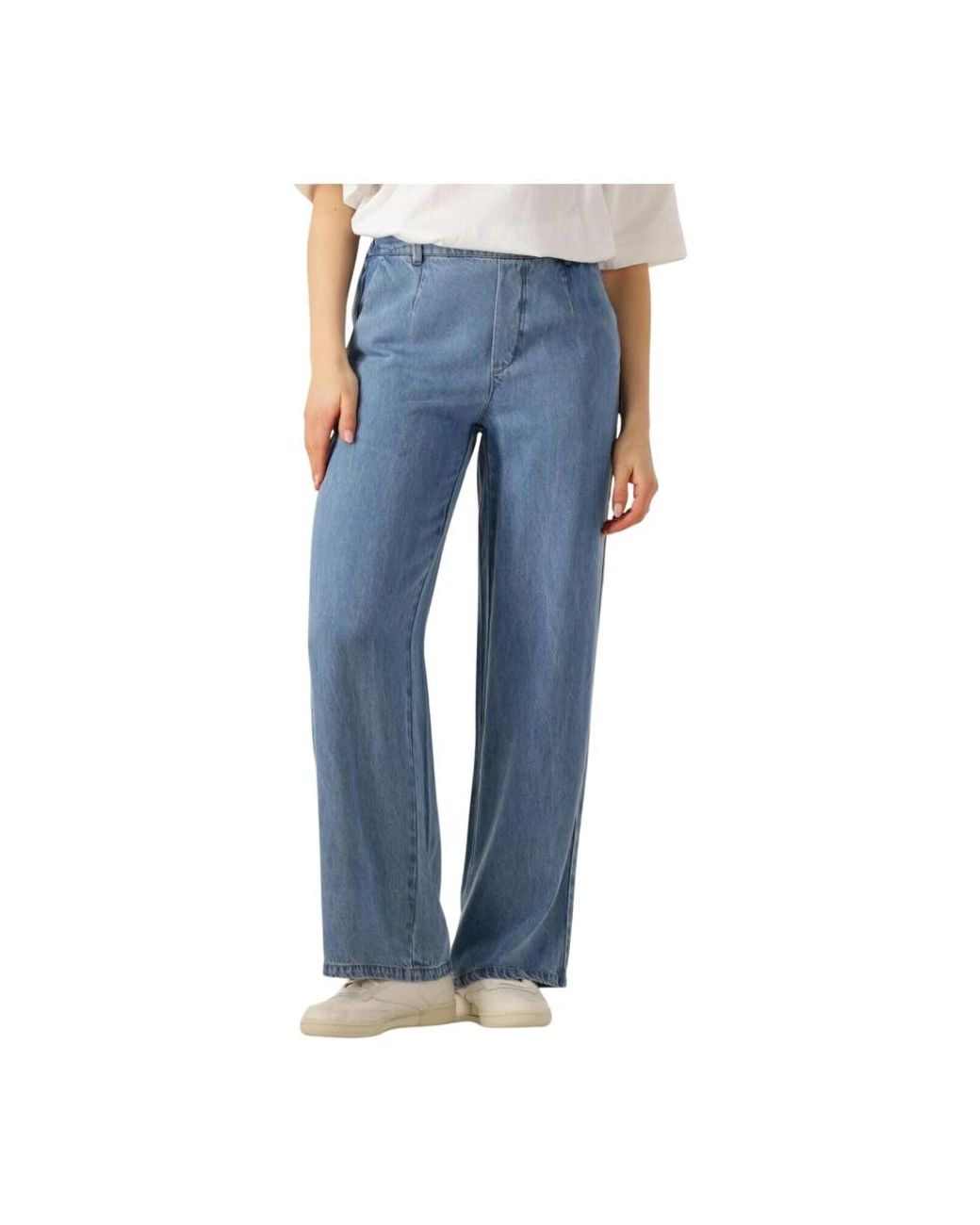 Object Jeans ,Blauw ,Lisa Wijde Broek Voor Vrouwen in het Blue