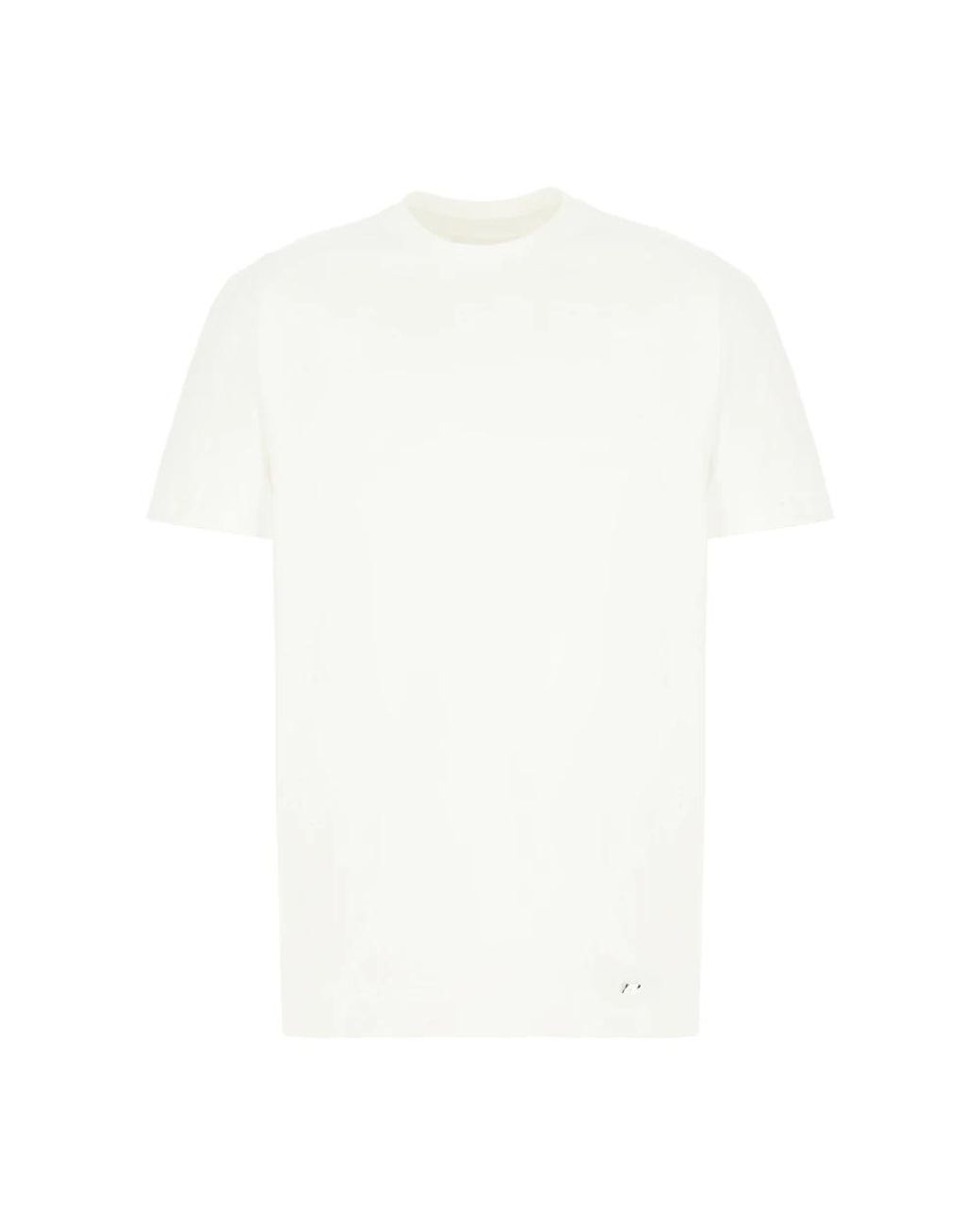 Jil Sander Tops ,Wit ,Katoen Casual Katoenen T-Shirt in het White voor heren