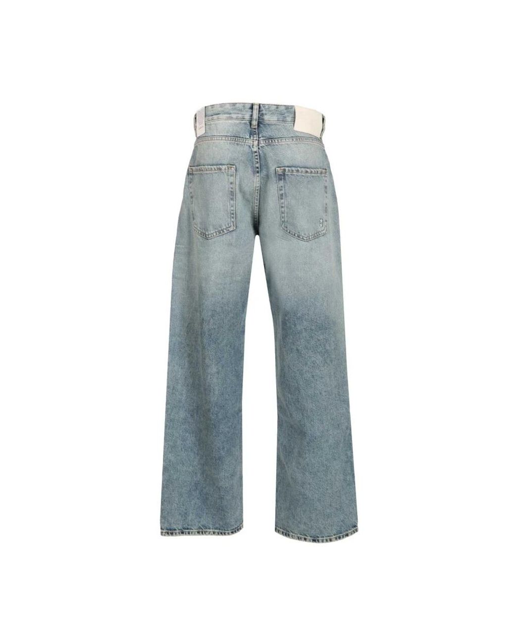 ICON DENIM Blue Wide Jeans for men