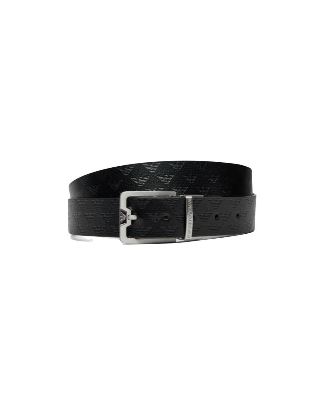 Armani Black Belts for men