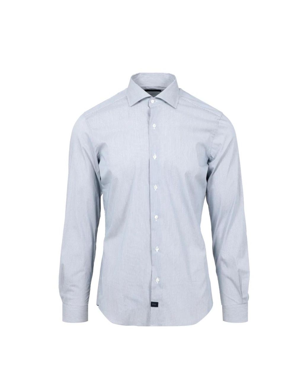 Fay Overhemden ,Wit ,Katoen Blauw Katoenen Shirt Met Lange Mouwen in het Blue voor heren