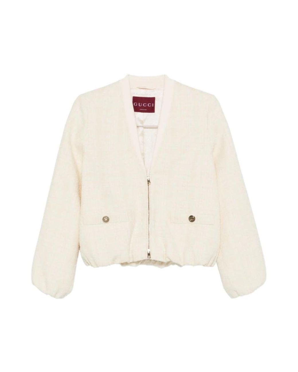 Gucci White Tweed Jackets