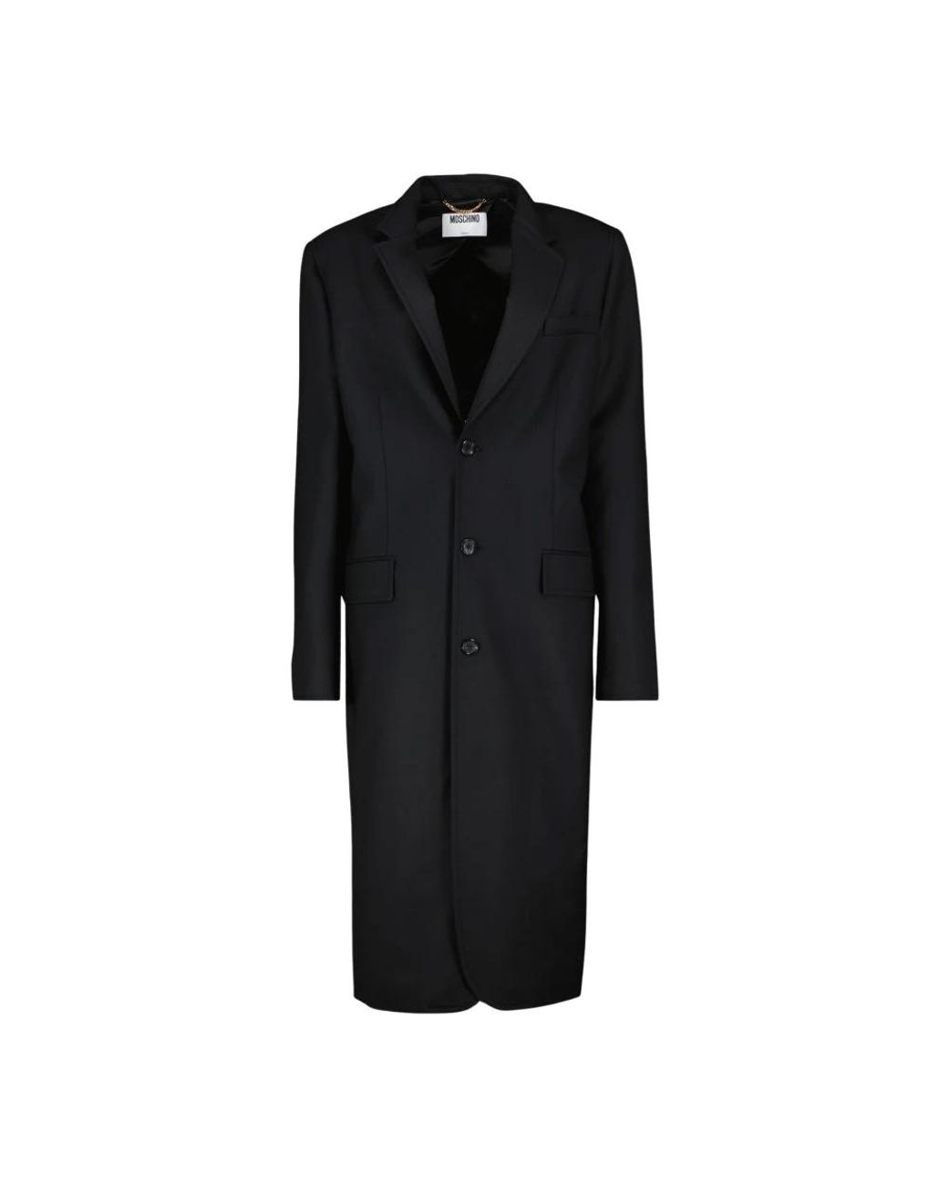 Moschino Black Belted Coats