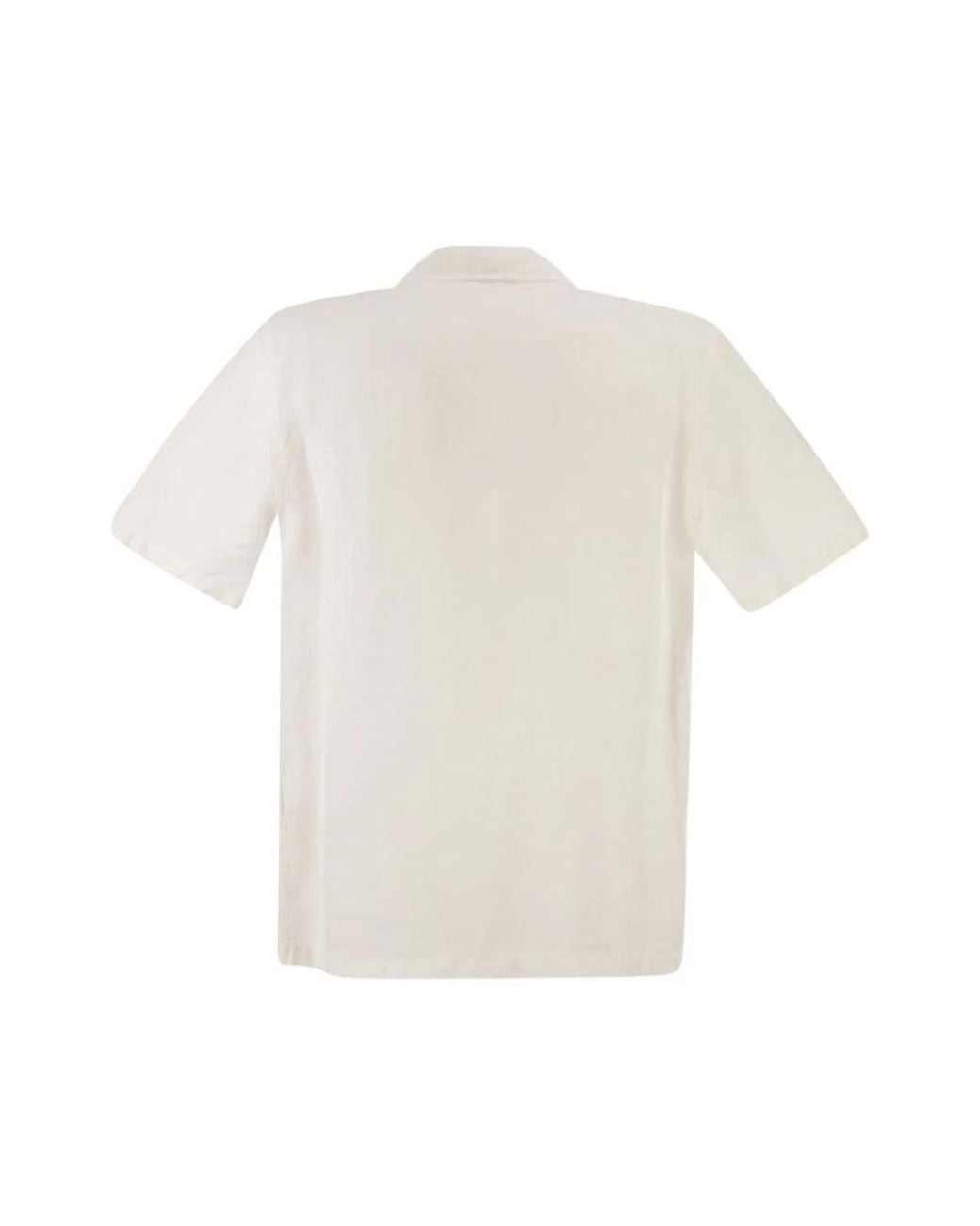 Peserico Natural Short Sleeve Shirts for men