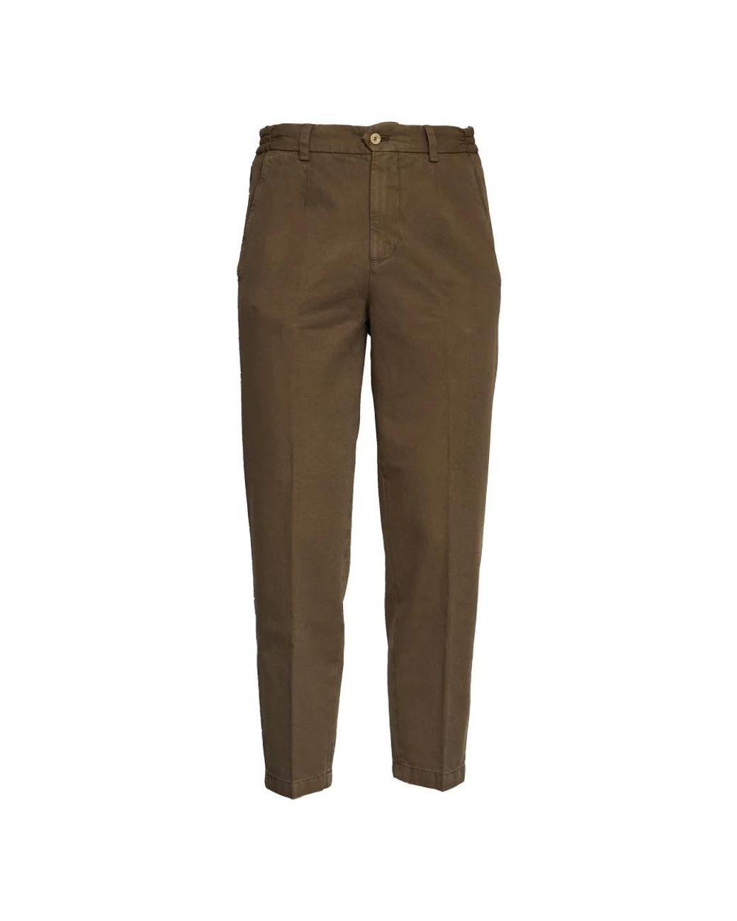BRIGLIA Green Slim-Fit Trousers for men