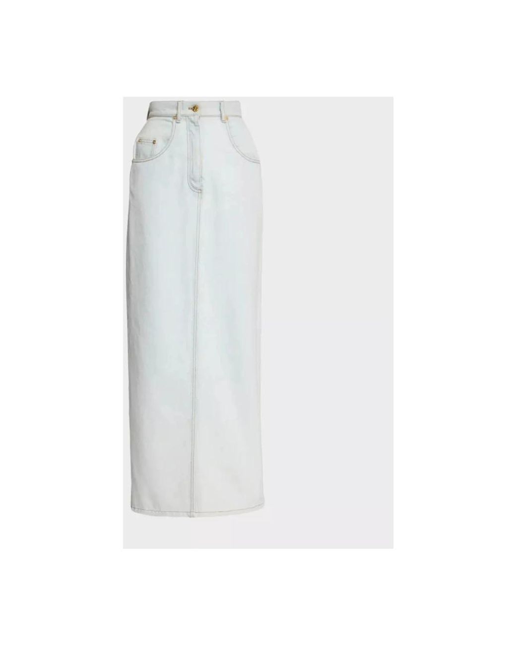 Nina Ricci White Denim Skirts