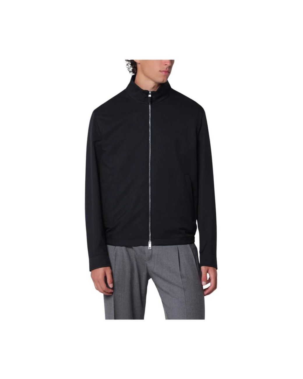Zegna Black Light Jackets for men