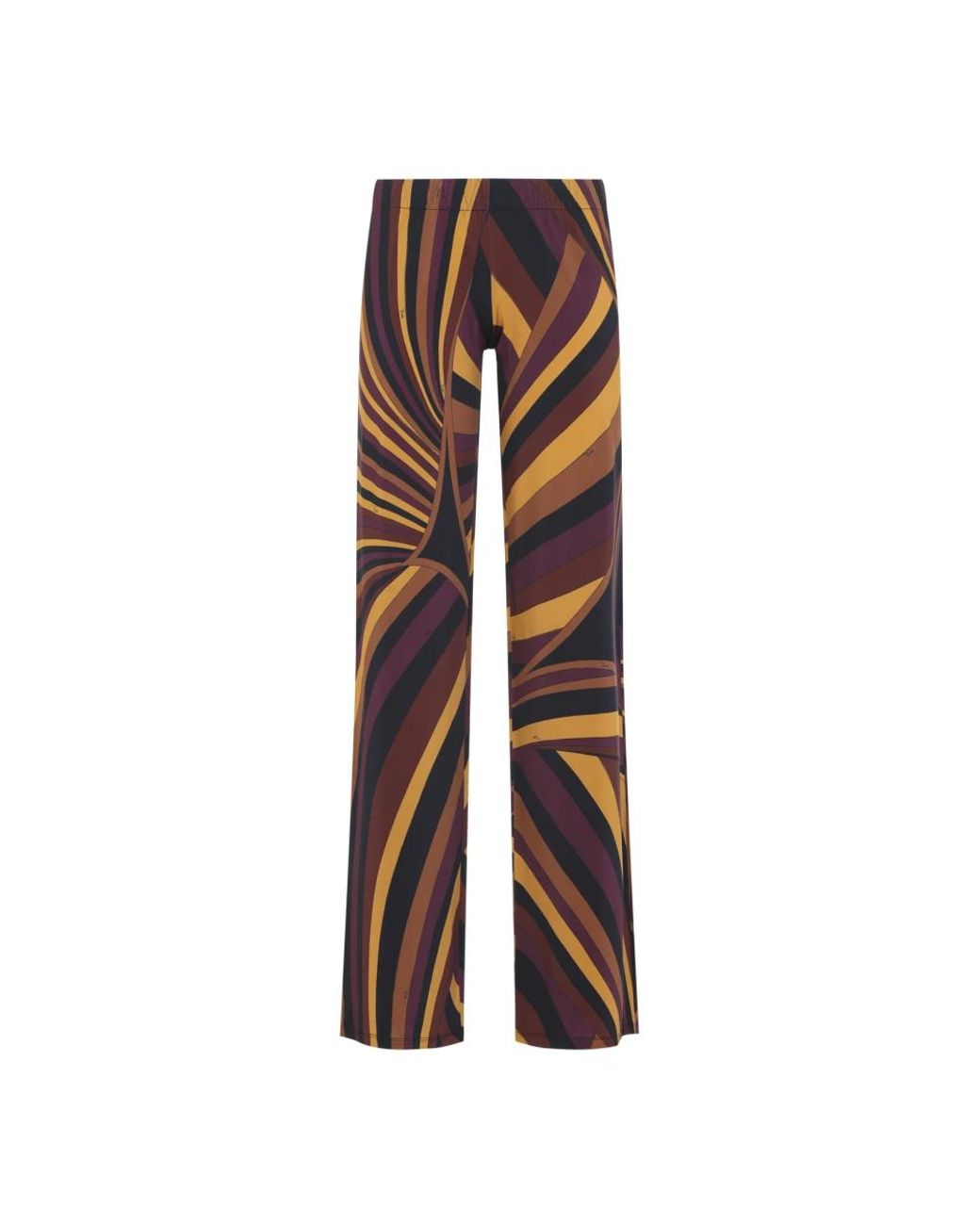 Emilio Pucci Brown Straight Trousers
