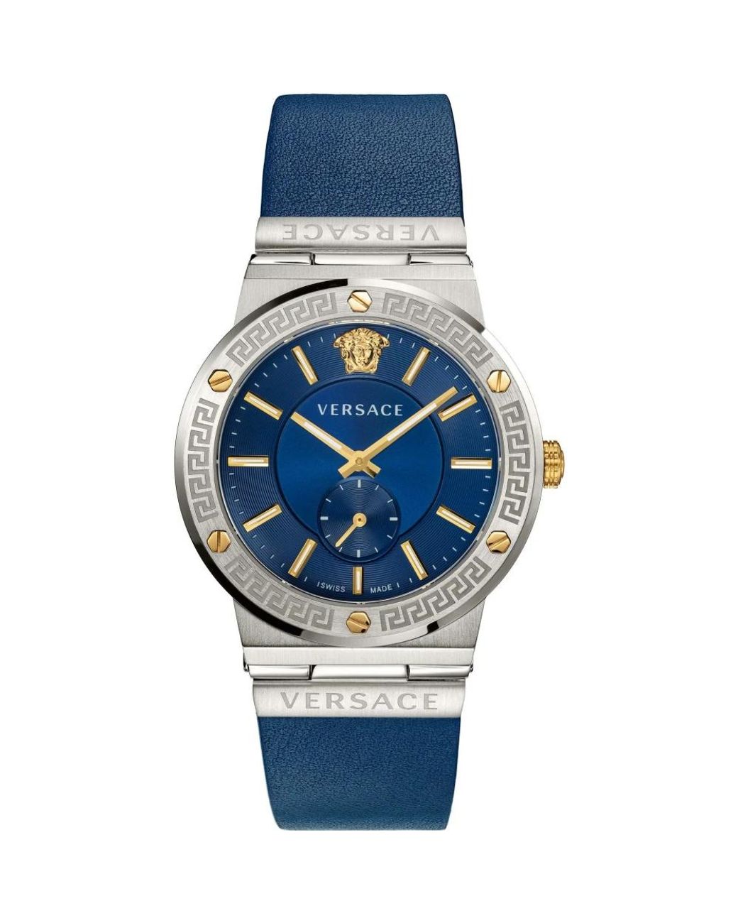 Versace Greca Logo Uhr in Blue für Herren